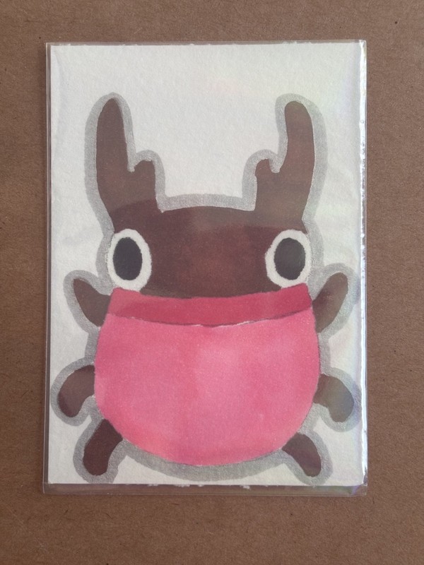 ACEO Original Art Card – Little Bug – Alcohol Markers – 2.5×3.5in