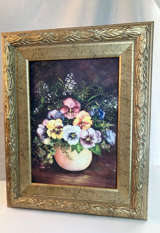 VIVIAN J. BOLLIN 1916 – 2000 WATERCOLOR Painting W/AUTHENTICITY CERTIFICATE SGND