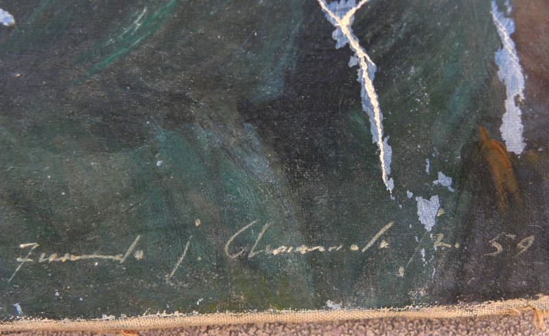 Fernando Amorsolo Jr. 1921-1963 Filipino art painting oldest son of Fernando C gallery