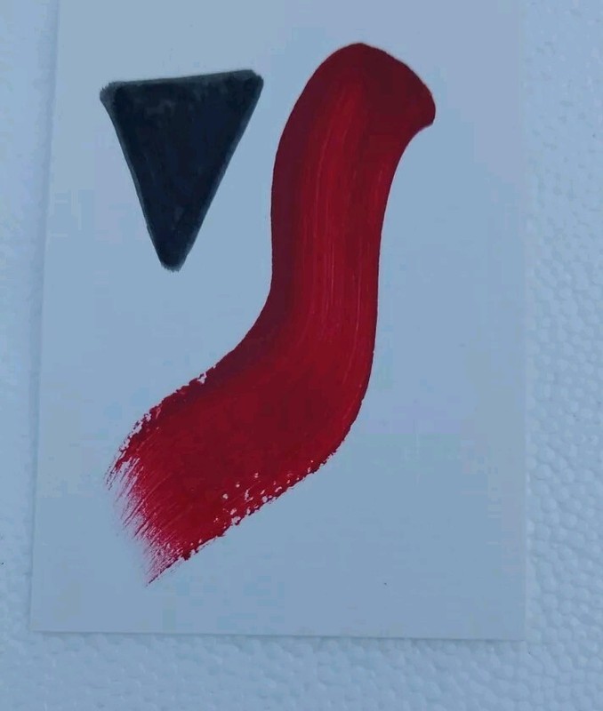 G.A.Titan Acrylic Painting IMPRESSIONISM Abstract Red Black