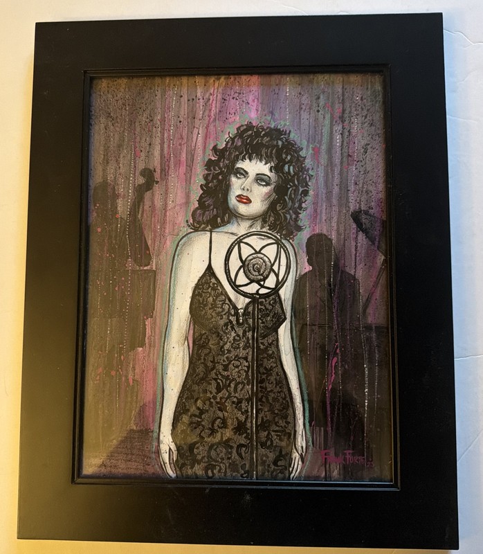 Original Art Doroth Vallens Blue Velvet David Lynch Painting By Frank Forte