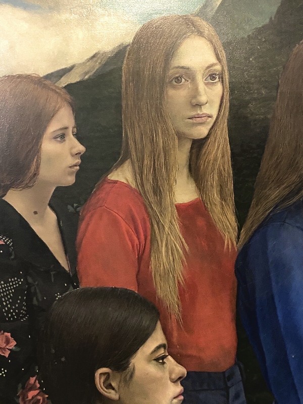 Harold Edmonds - Three Virgins, Signed (1973, Oil on Masonite)/Currin gallery