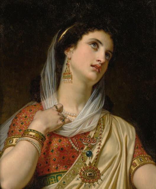 stunning oil painting handpainted on canvas-Queen Esther