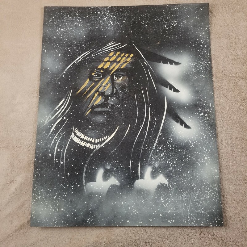 Jimmie Lee Native American Painting Original Southwest Outsider Art New Mexico