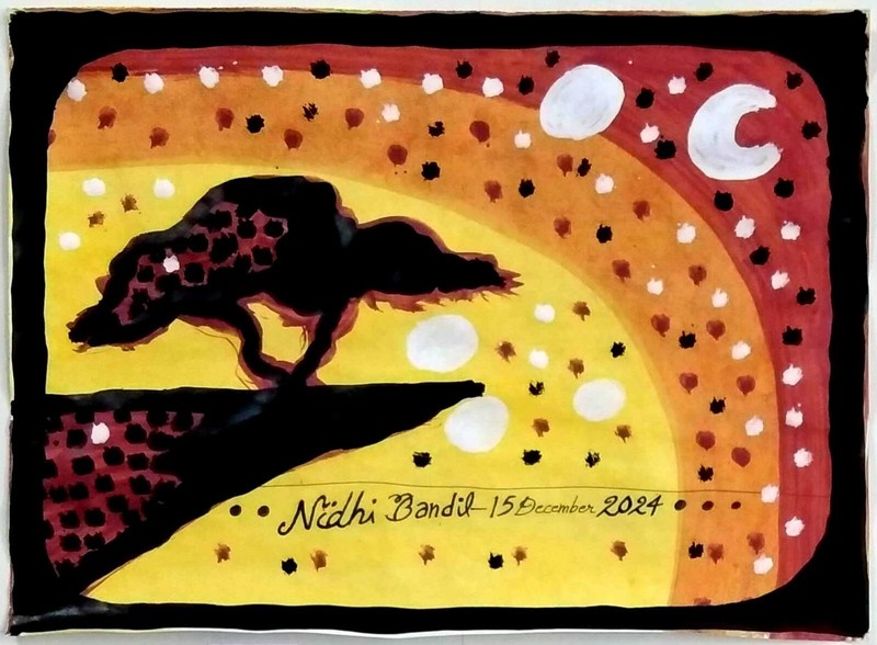 Original Painting Made & Signed By World Fame Artist Nidhi Bandil Agarwal Jaipur