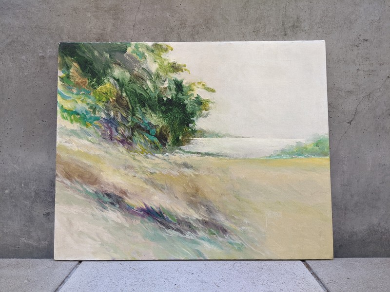 Original John O. Thomson '80 Oil Painting on Canvas "Jamestown Local Newport RI"