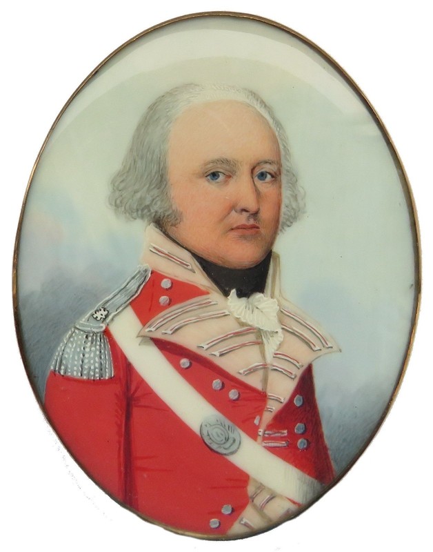 Miniature portrait of an officer by Frederick Buck (1771-1839)