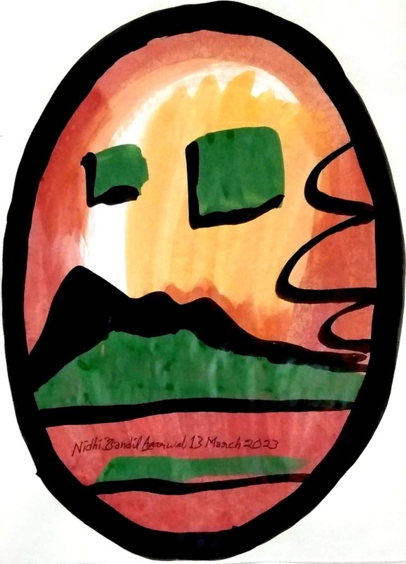 Original Painting Made & Signed By World Fame Artist Nidhi Bandil Agarwal Jaipur gallery
