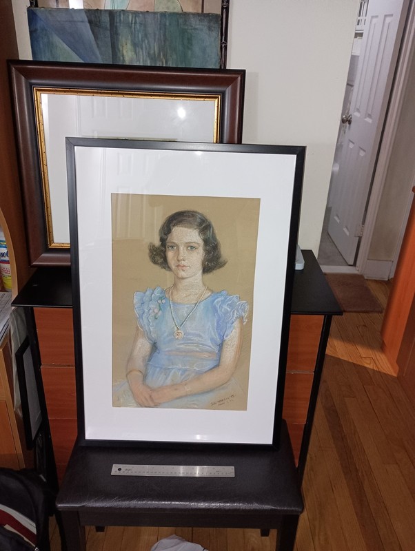 Jos. Margulies Original 1933 Pastel Portrait - A Lost Masterpiece, Met Artist ✨ gallery