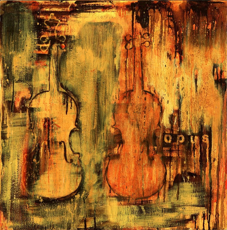 Opus (Two Strings), by SF/Bay Area artist Dean Hunsaker