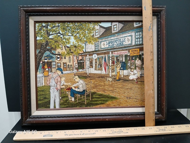 H. Hargrove "Lambertville Post Office" Serigragh Hand Color - Signed - #615/1200 gallery