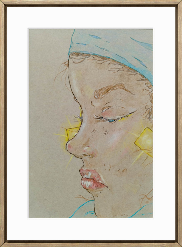 Original Pastel 9×6 Hand Drawing Wall Art Home Decor Color Pencil Detailed