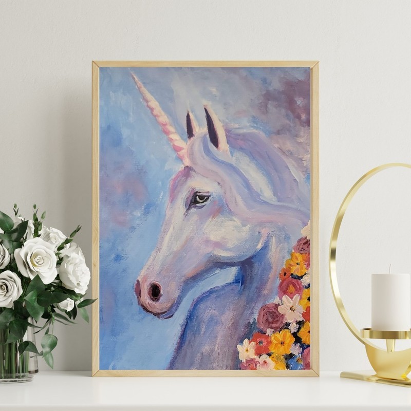 Original Acrylic Painting «Veil of Enchantment» By Kristi Ryan 11×14