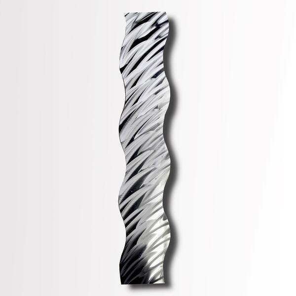 Lighted Metal Wall Art Modern Abstract Sculpture with Color Changing LED Lights