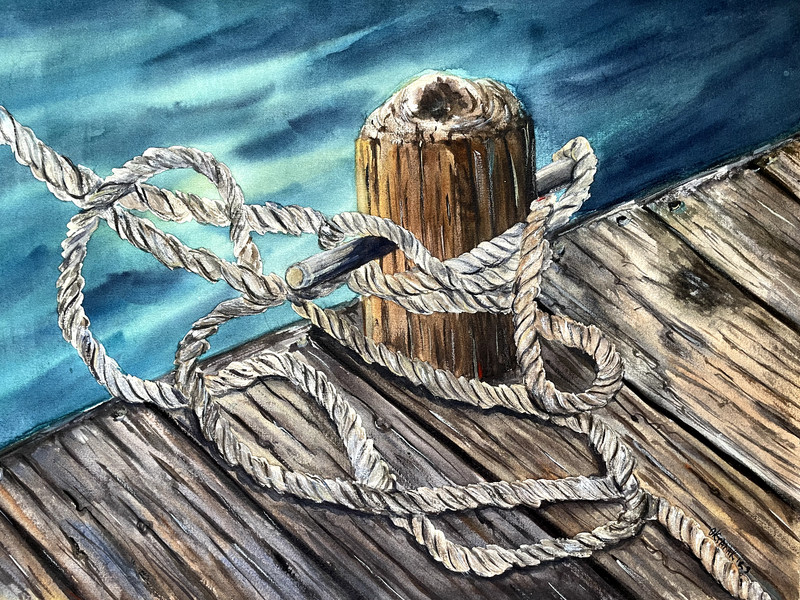 Original Watercolor Painting «Stay Strong» Wall Decor Gift Ukraine Art