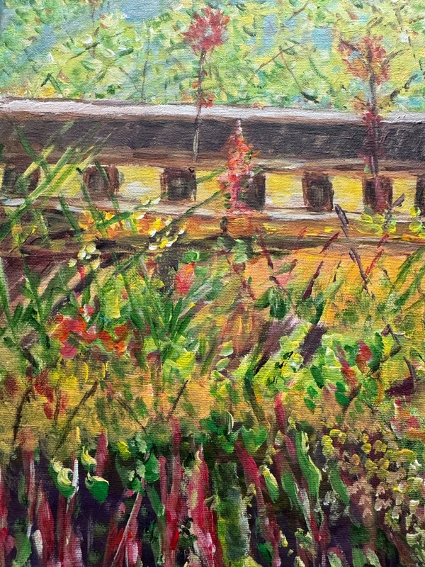 Impressionist Garden oil painting original