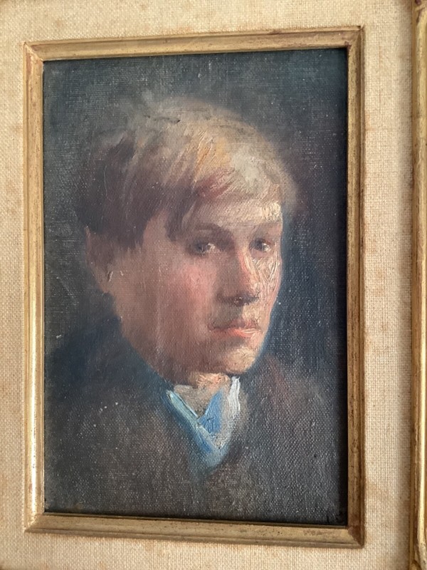 Edward HOPPER ? Self-Portrait Man Oil Canvas Painting C1906 gallery
