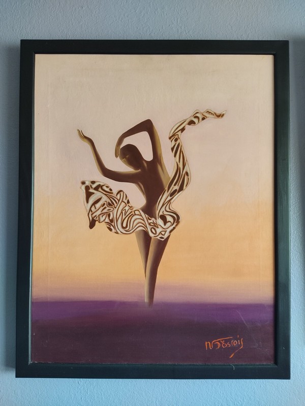 African Dancer Painting Dr. Marcel Nevue d’Estois ~ Going Out Of Business Sale