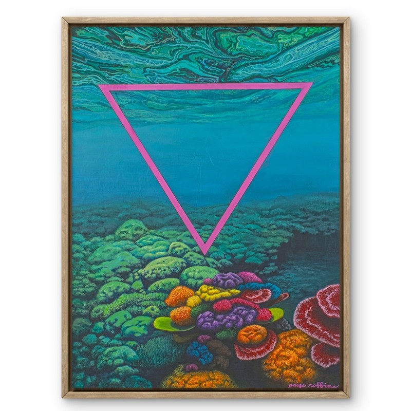 18×24 Colorful Ocean Coral Realism Elements Fine Art Painting