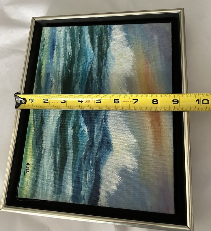 Clyde Owes (1925-2004) California Seascape Oil On Canvas, Framed, Listed Artist gallery