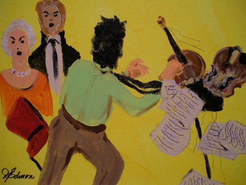 CLASSICAL MUSIC MAKES ME BARF 8×10 by BOBBY EDMON