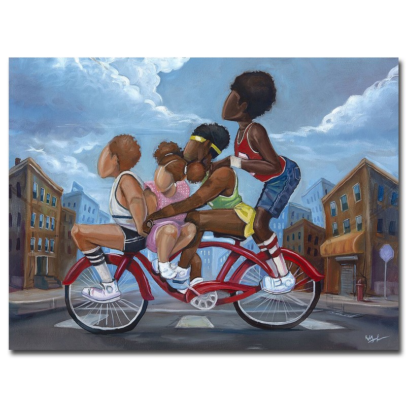 Public Transpo by Robert Jackson Gallery-Wrap Canvas Giclee Art (18 in x 24 in)