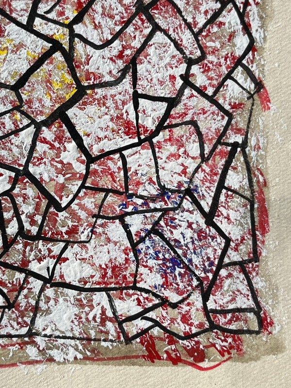 Mark Tobey "Abstract Composition" Original Painting, Tempera on Paper. Post War gallery