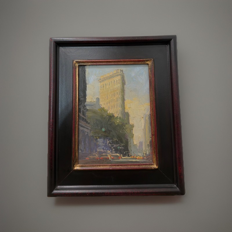 Ken Auster Iconic “Flatiron Building” New York City Original Paining. OOAK
