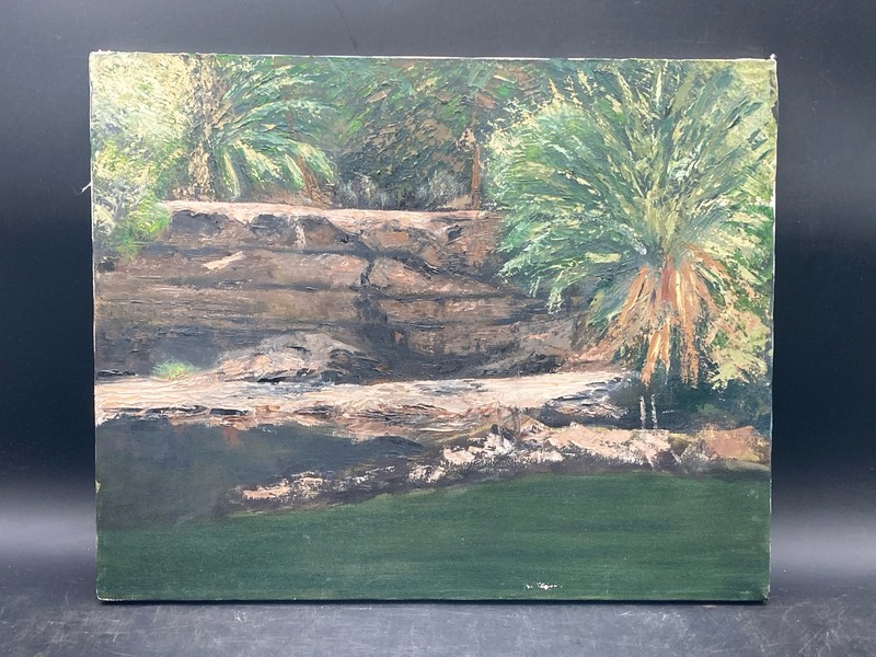 Florida Everglades Styled Oil Painting On Canvas
