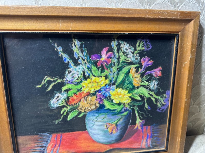 Fern Snyder "Summer Bouquet" Pastel Painting - Signed And Framed gallery