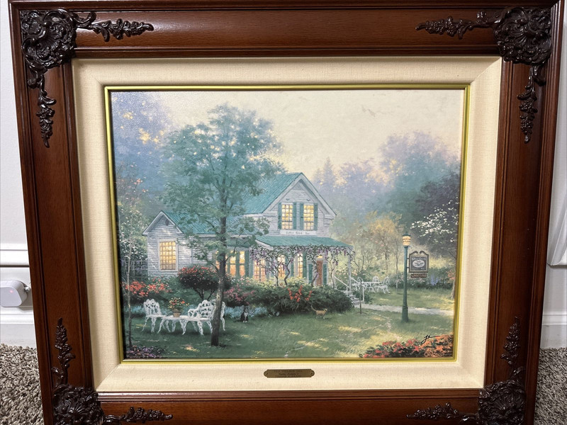 Thomas Kinkade «The Village Inn” The Country Memories Oil Canvas A/P
