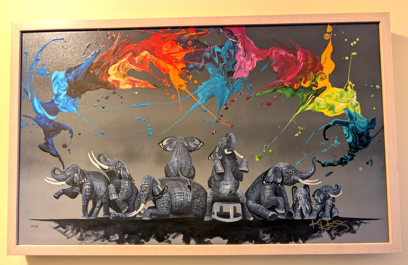 Majestic Pride: Framed, Signed & Embellished Giclee by Kre8 Vigil