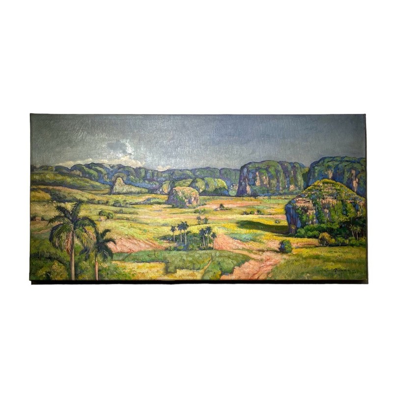 UNIVERSO PICAZO, Painter. Landscapes. Cuban Art. 20th Century Art. Oil / Canvas.