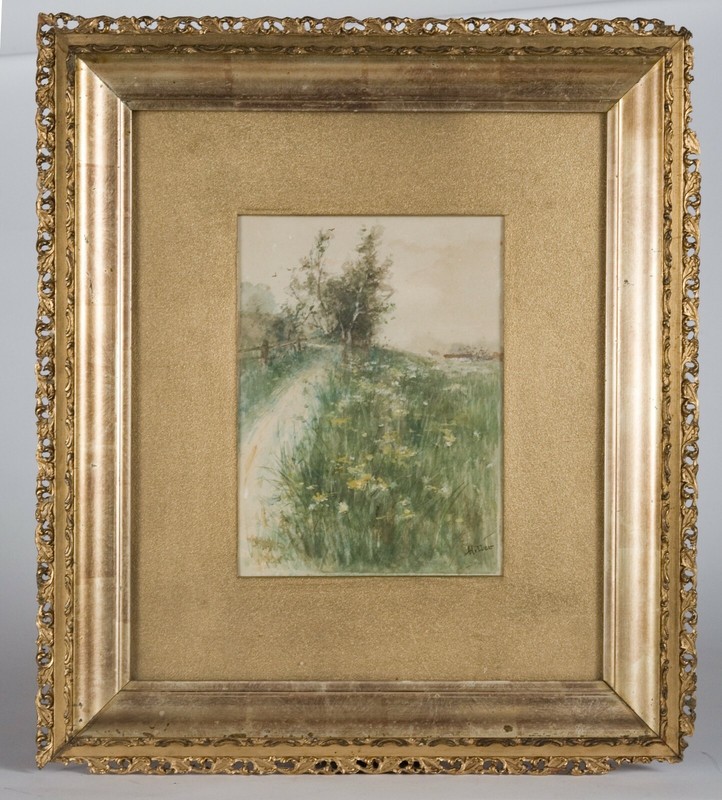 Early 20th Century Watercolor, signed “Hiller”