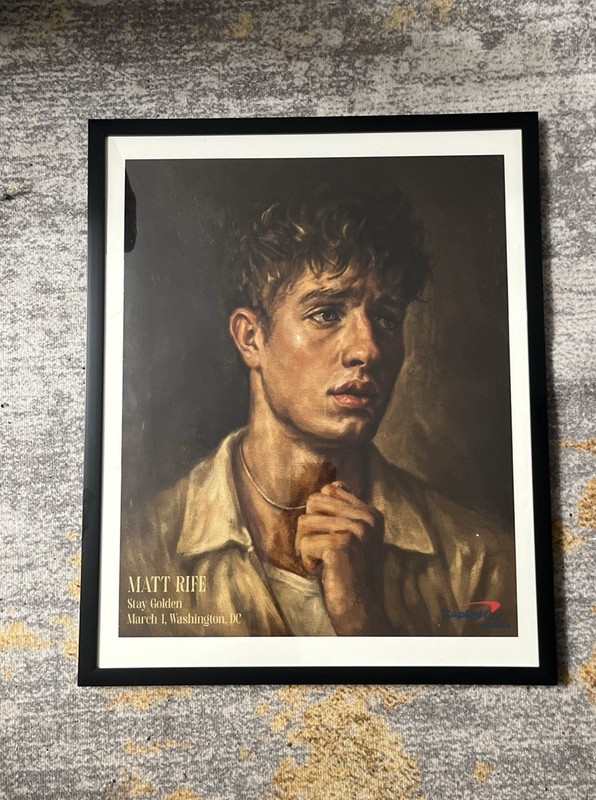Matt Rife Stay Golden Tour Oil Painted Portrait