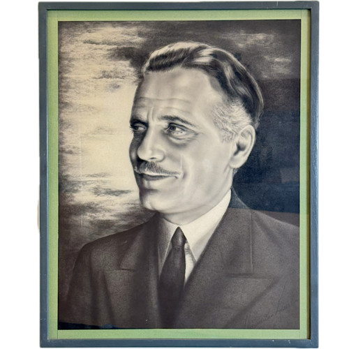 1930-50 FRANK MORGAN Wizard Oz 20×16 Airbrush Painting Portrait Kessel Hollywood