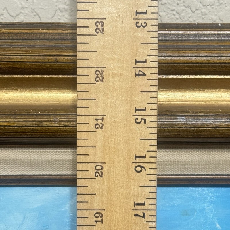 Vintage Original Oil Painting Signed Clearwater 1984 Grand Teton Mountain Framed gallery