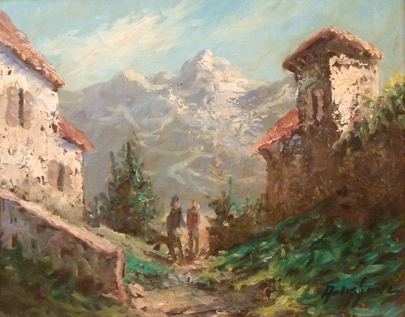 ARLING GADE! MOUNTAIN LANDSCAPE WITH FIGURES gallery
