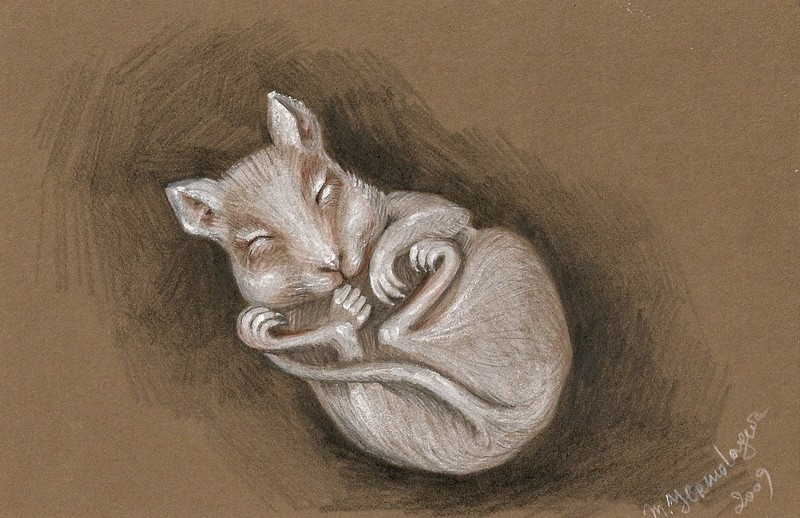 4X6 PRINT OF PAINTING RYTA MOUSE RAT HALLOWEEN FOLK VINTAGE STYLE art nature 🍁