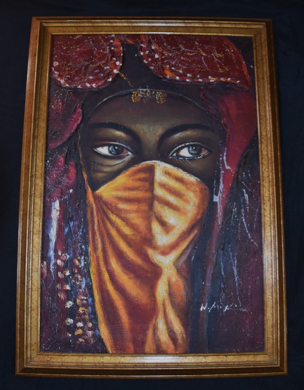 W. Mirkin impressive oil painting, Beautiful Woman Inspired by «DUNE»? 41″ x29″
