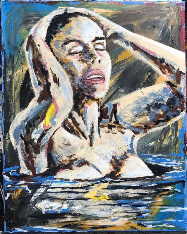 “Faded Memories”, Original Painting Canvas Art Oils #michaelscottwoodcock