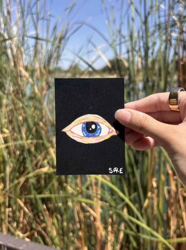ACEO Original Painting “The Eye”
