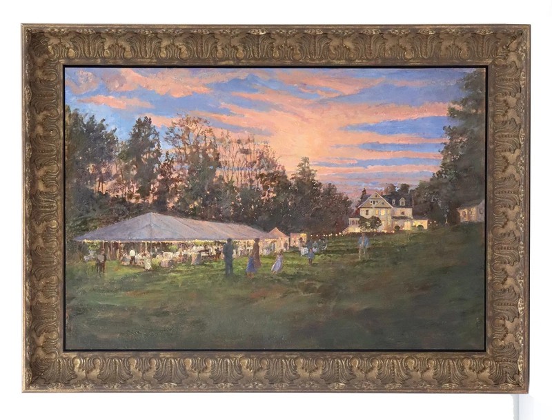 Peter Dallison American Large! 27″ H x 38″ W w/ Frame Impressionist Stunning!