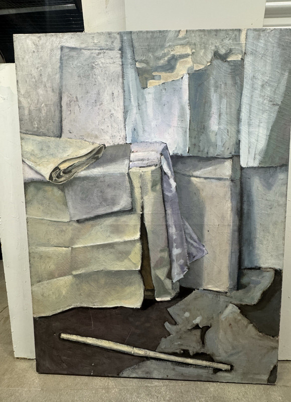 ORIGINAL ART EXPRESSIONIST POLISH ARTIST SURREALISM VERY LARGE