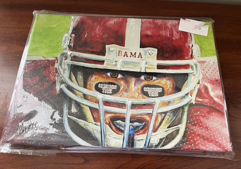 Signed Sealed «Eyes Of The Tide» Richard Russell Alabama Crimson Tide COA