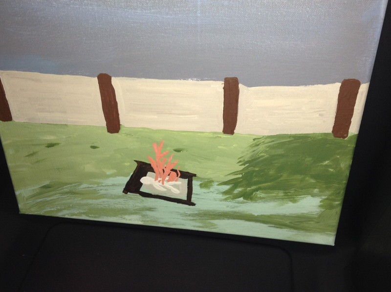 “Cremation” ; Acrylic Painting / Artwork Series ; 1/of/1 Available