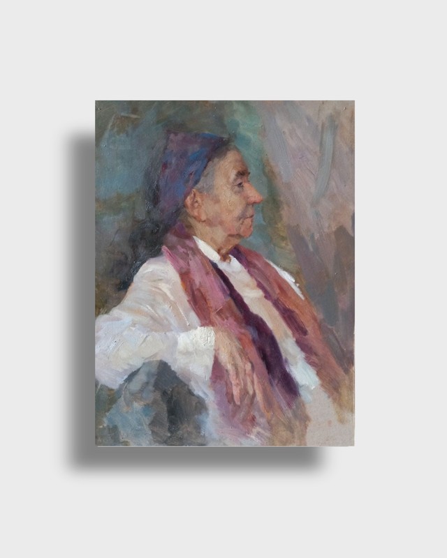 Oil painting Model Ukrainian painter Unframed Decor original portrait art