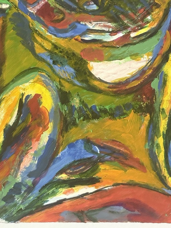 Anthony Quinn Original Oil Painting on Paper “Those Frontier Plains” gallery
