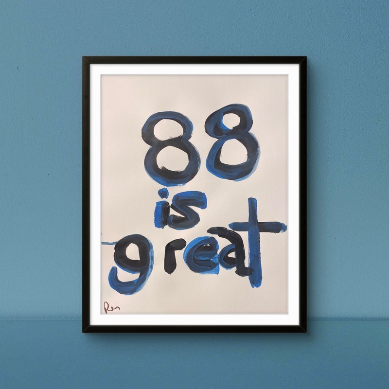 88 is great 1X 14″ Neo Impressionist Acrylic Painting Paper