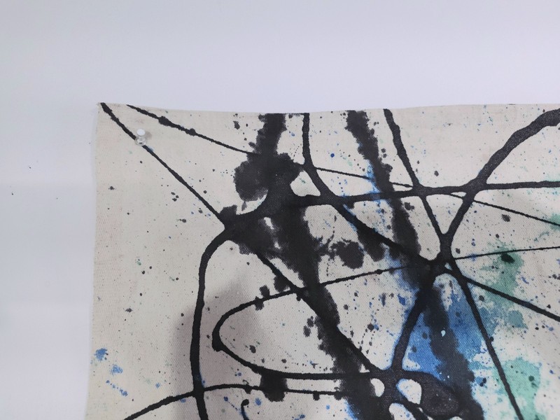 Museum Size Jackson Pollock Style Mid Century Large Abstract Painting Original gallery
